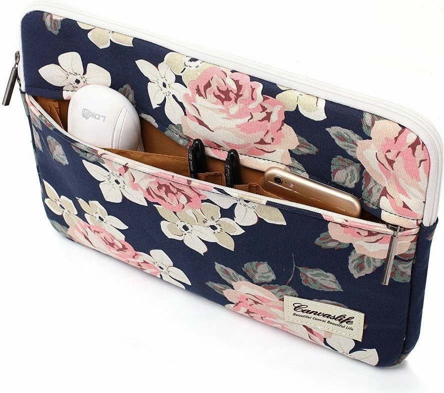 Mbështjellës Canvaslife për laptop 13-14 inç, Blu e bardhë