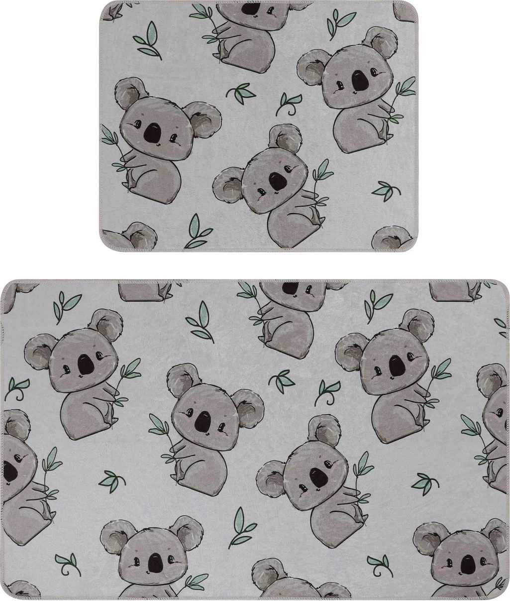 Set tapetash për banjo, 2 copë, model Mijölnir, koala, ecru