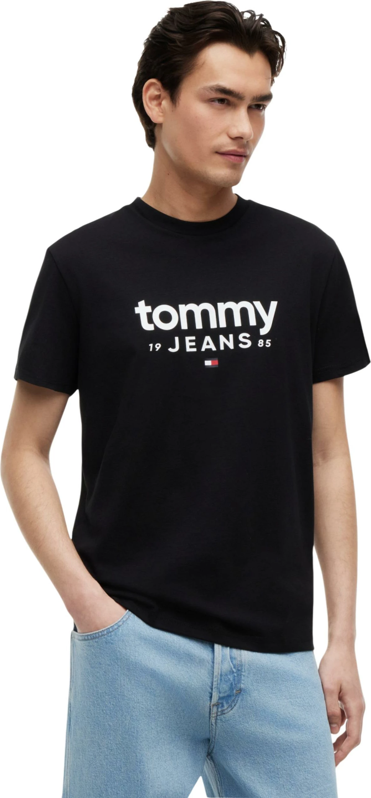 Maicë për meshkuj Tommy Hilfiger Jeans DM0DM23376, e zezë