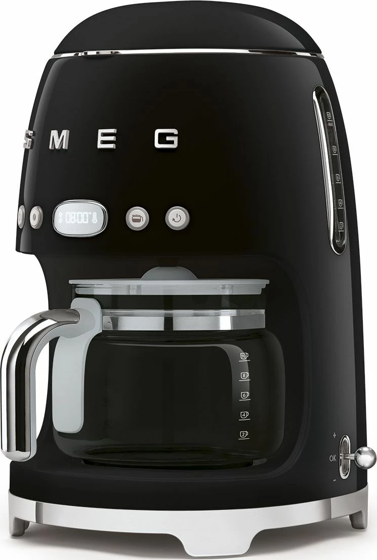 Aparat kafeje me pikim Smeg DCF02BLEU 10 filxhanë, 1.4L, 1050W, i zi
