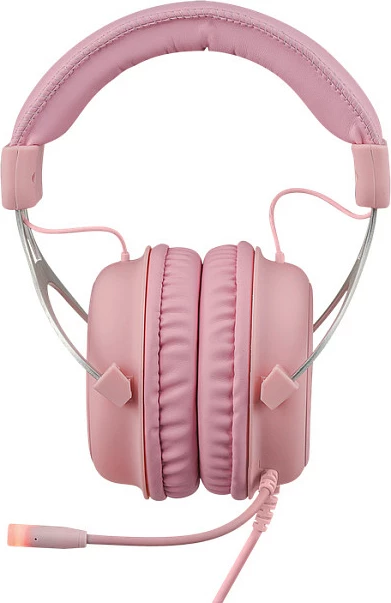 Kufje gaming Deltaco Gaming Stereo, LED, rozë