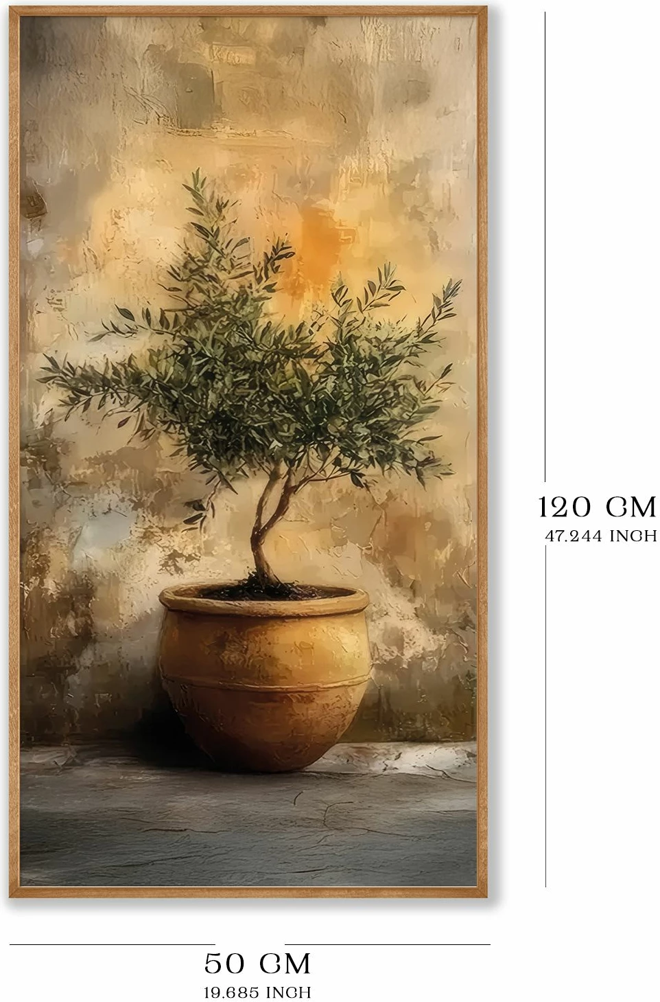 Pikturë dekorative me kornizë, MDF, shumëngjyrëshe, Wallity, Artsmdfyty77-12050, 120x50cm