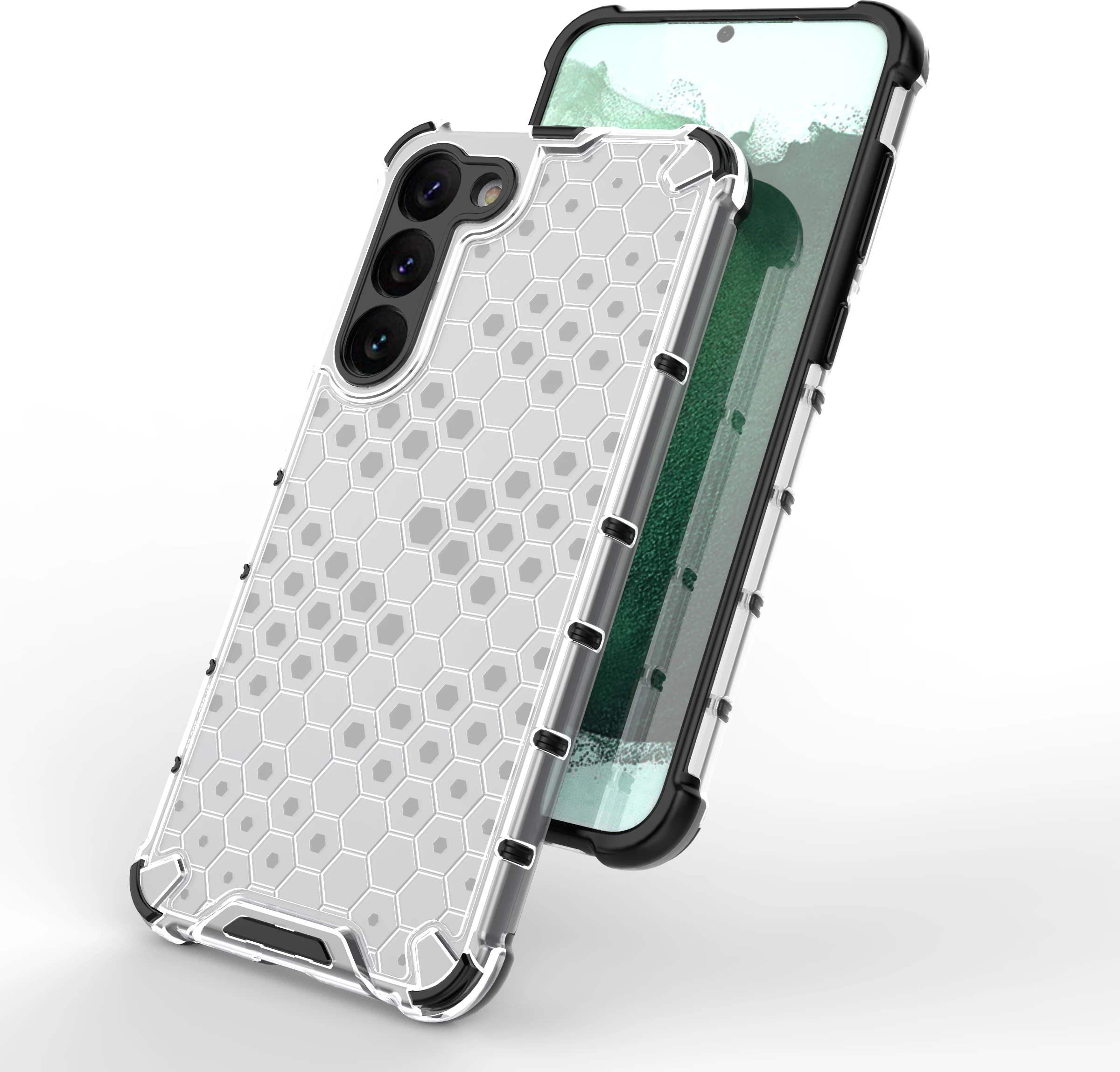 Mbështjellës Hurtel Honeycomb për Samsung Galaxy S23+, i blinduar, Blu