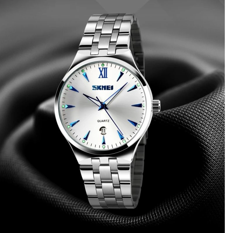 Orë dore për meshkuj Skmei, argjendi