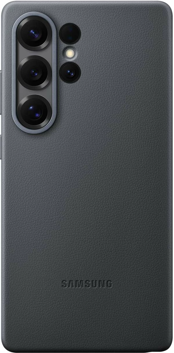 Mbështjellës Samsung KindSuit EF-VS938PBEGWW për Galaxy S25 Ultra, lëkurë ekologjike, zi