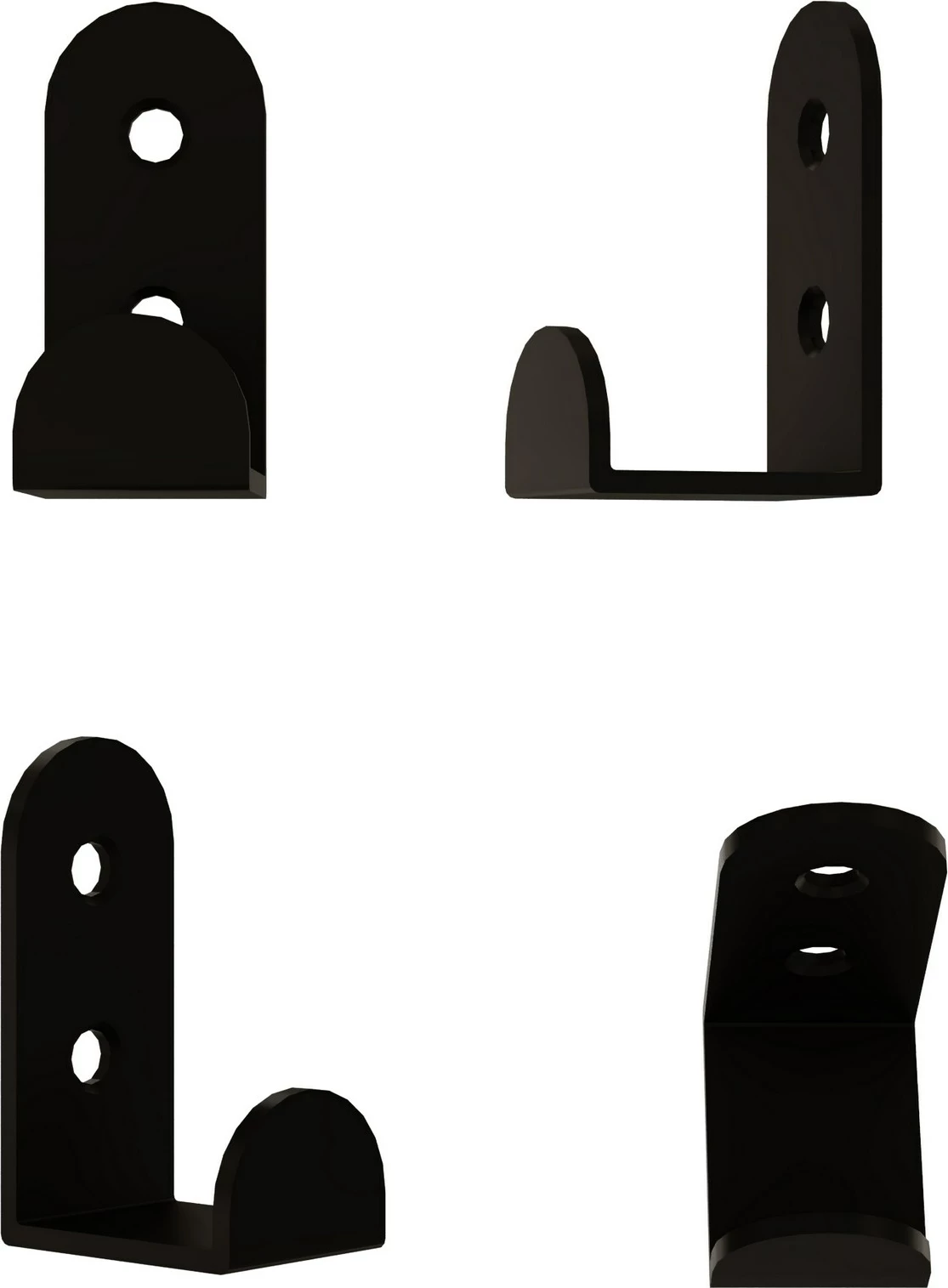 Varëse muri Wallity, metalike, një copë, e zezë