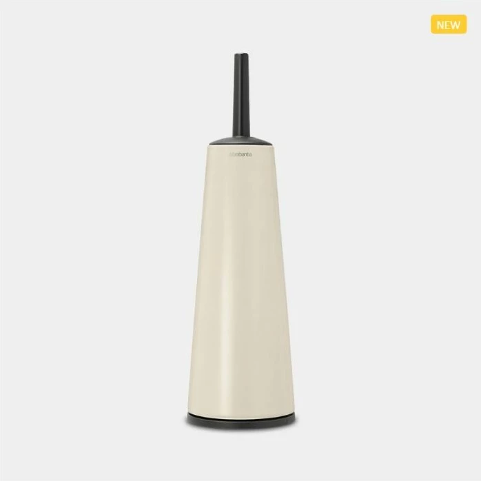 Furçë WC me mbajtëse Brabantia ReNew MPN 223228, dizajn diskret, rezistente ndaj korrozionit, bezhë