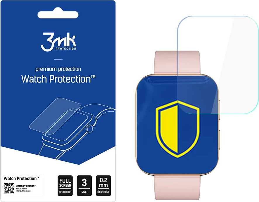 Folje mbrojtëse për smartwatch 3mk Protection Watch Protection ARC+ për Garett GRC MAXX, set 3 copë