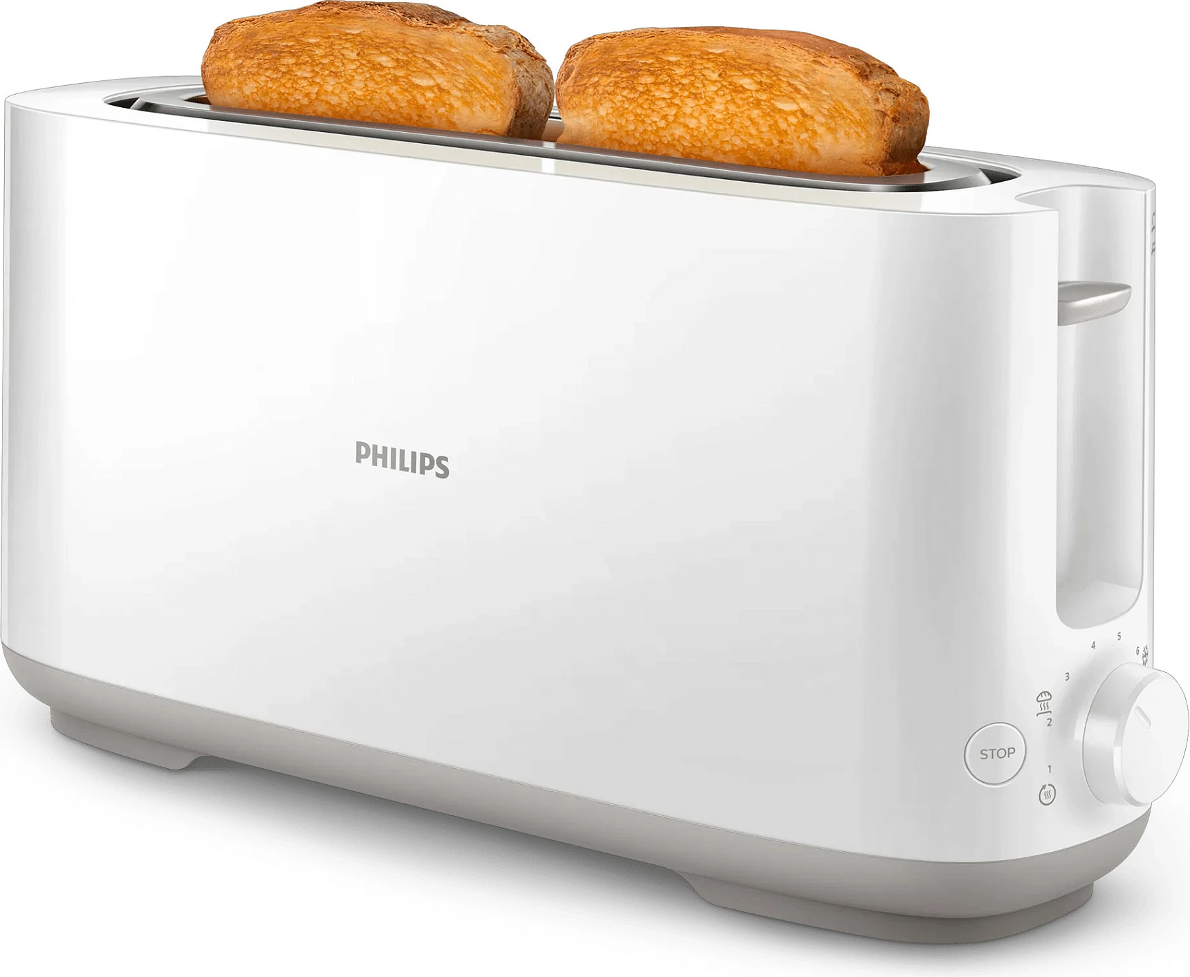 Toster Philips Daily Collection HD2590/00, 2 feta, i bardhë