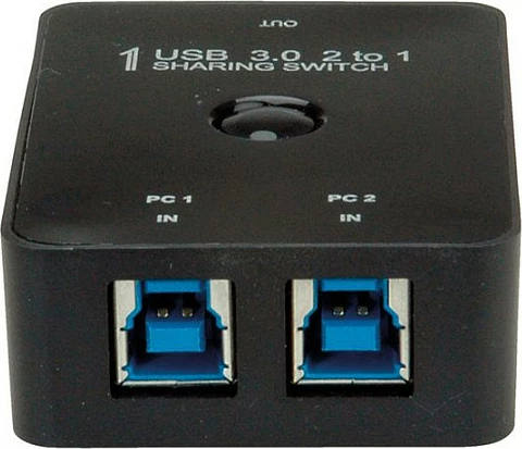 Switch USB VALUE 14.99.2015, USB 3.2 Gen 1, 5 Gbit/s, 2x Type-B, 1x Type-A, i zi