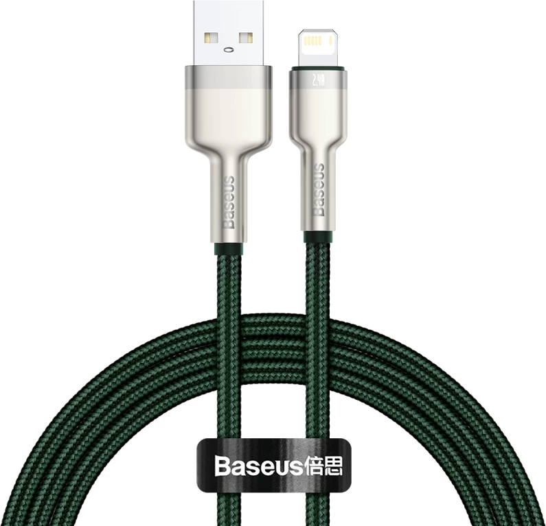 Kabllo USB në Lightning Baseus CALJK-A06, 1m, e gjelbër