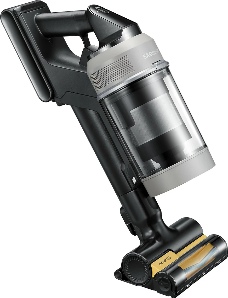 Fshesë me korrent 2-në-1 Samsung VS80F28ELP, pa qese, 0.5 L, bateri Li-Ion, Pebble Gray