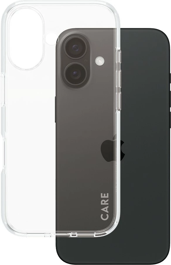 Mbështjellës PanzerGlass CARE Case Flagship Clear për iPhone 16, transparent