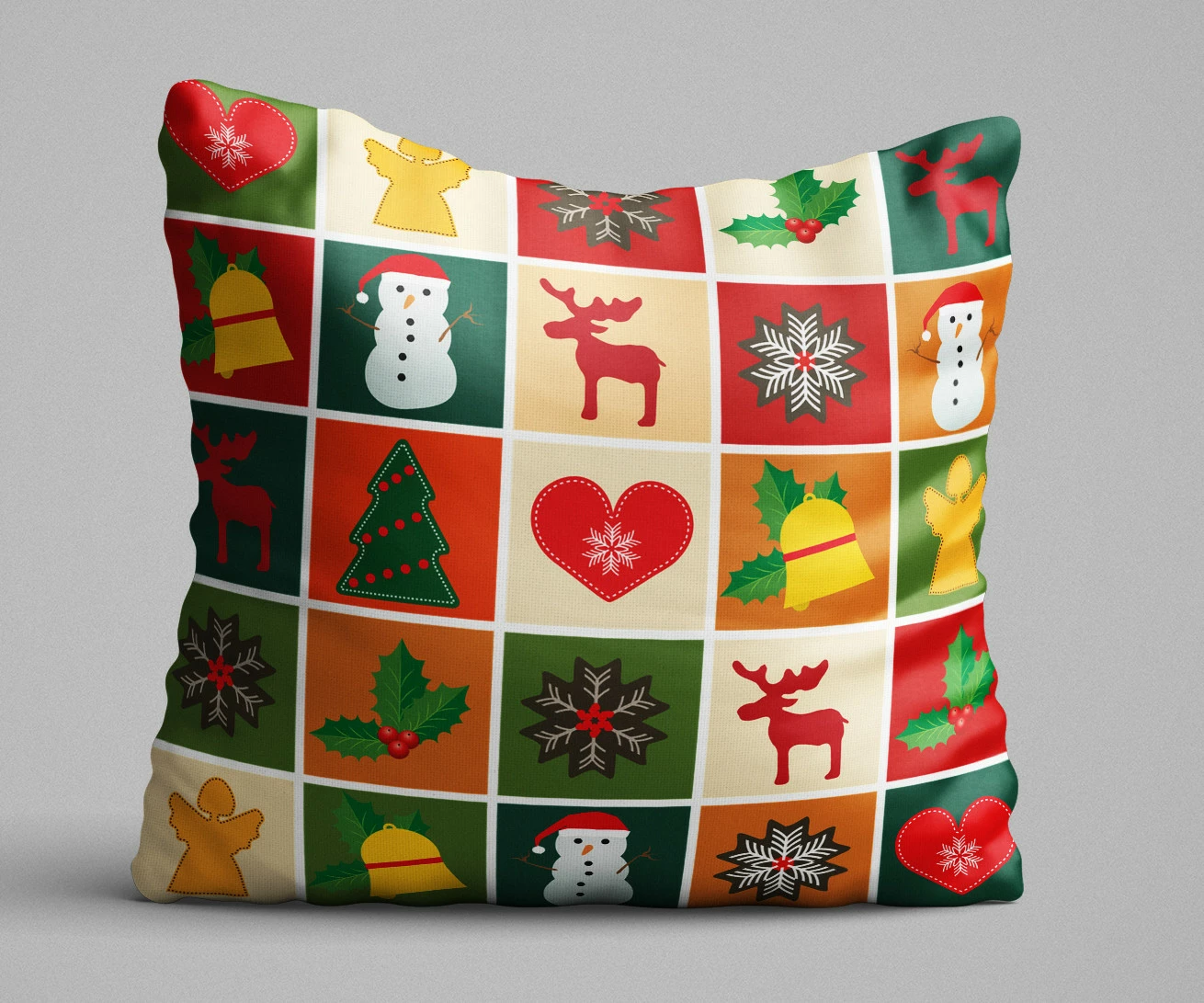 Jastëk dekorativ Aberto Design, KRLNTXMAS-2, shumëngjyrësh, 43x43cm