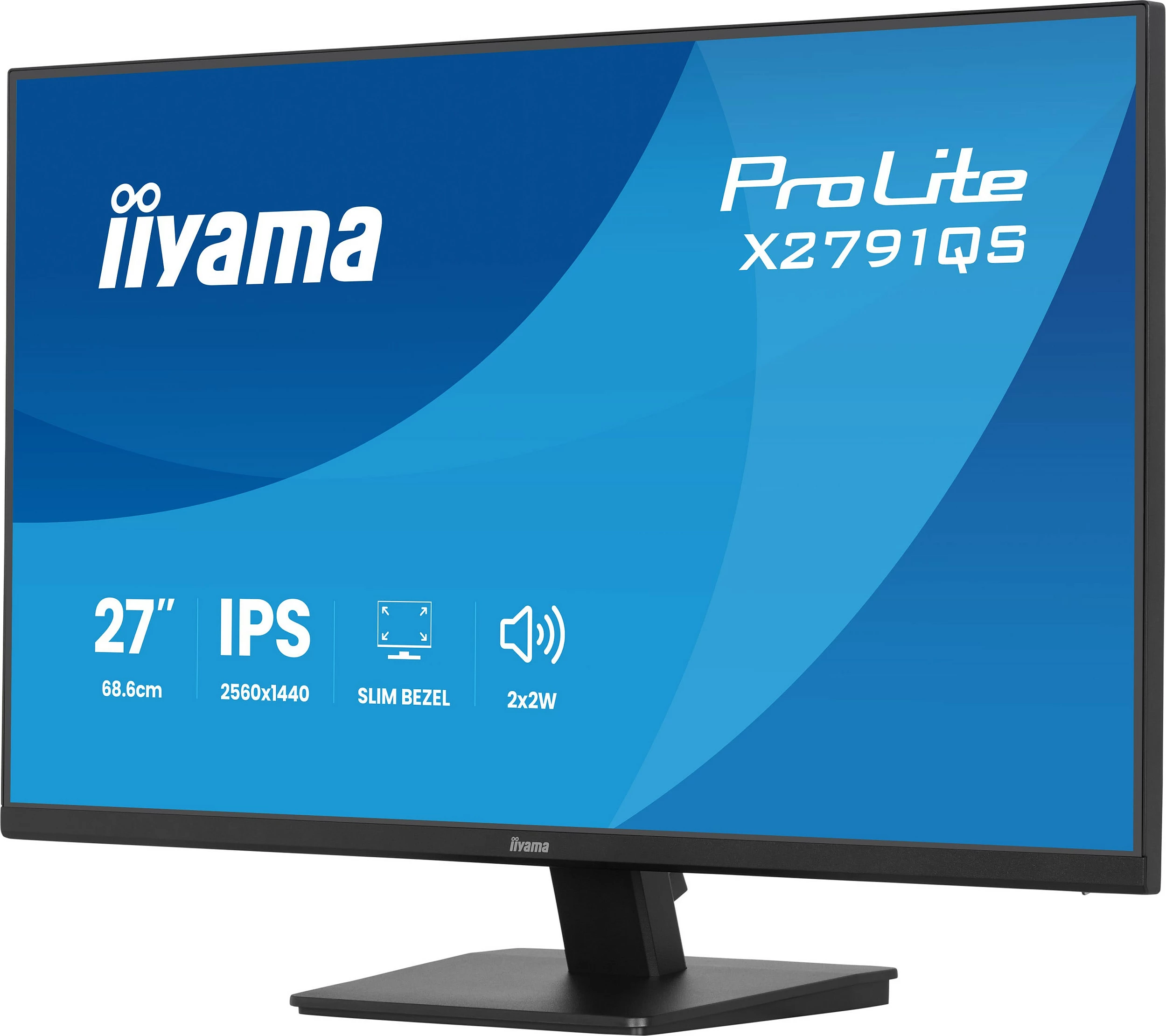 Monitor iiyama ProLite X2791QS-B1, 27" QHD IPS, FreeSync, altoparlantë të integrum, i zi