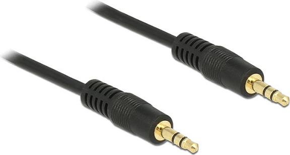 Kabllo audio DeLOCK 3.5mm jack, 2m, mashkull-në-mashkull, e zezë