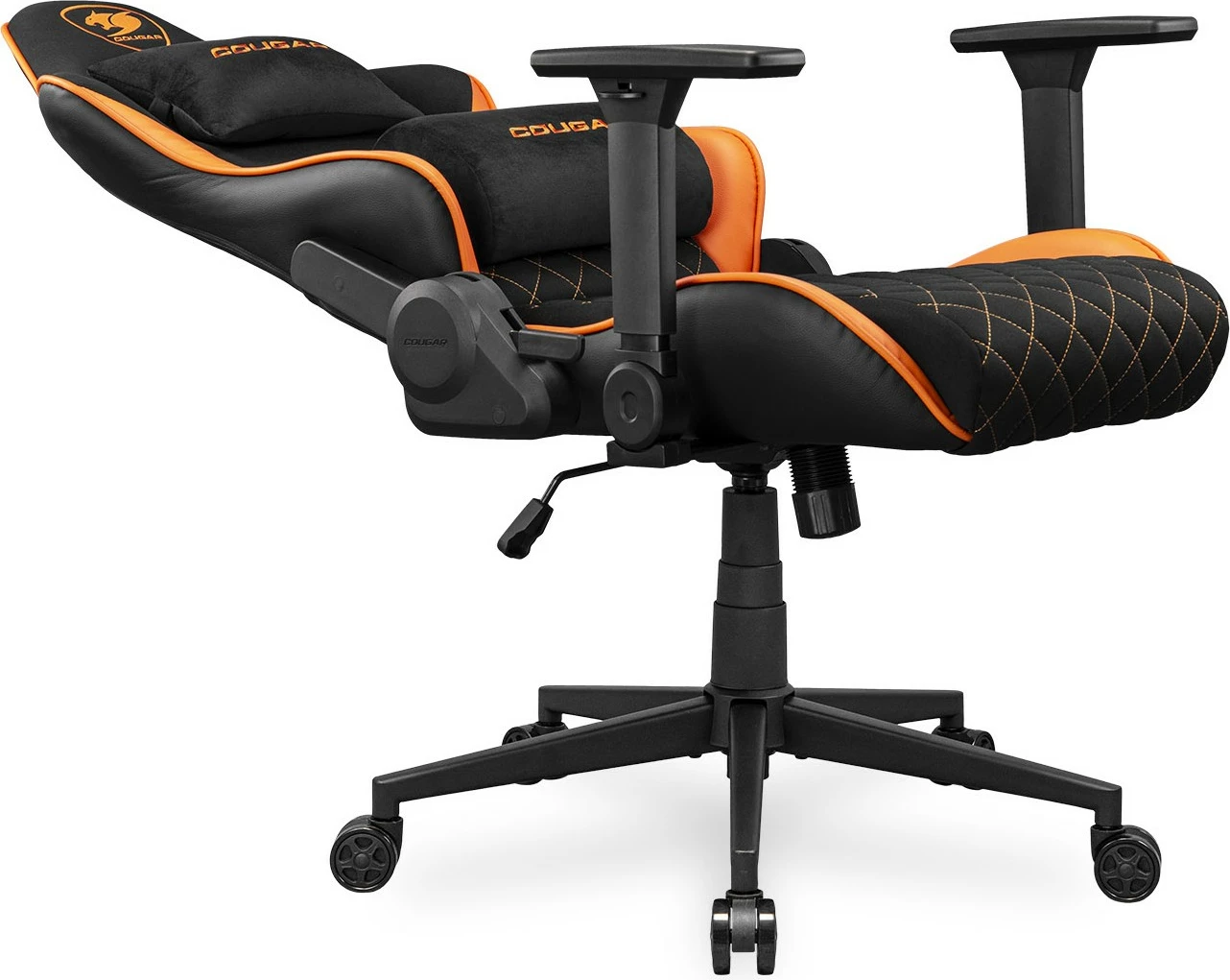 Karrige gaming Cougar Armor One V2 F, PVC/Stof, e zezë/portokalli