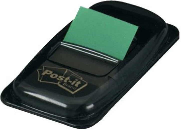 Shënjuese ngjitëse me dozator, 3M Post-it, 680-3, 44–66 fletëza, gjelbër