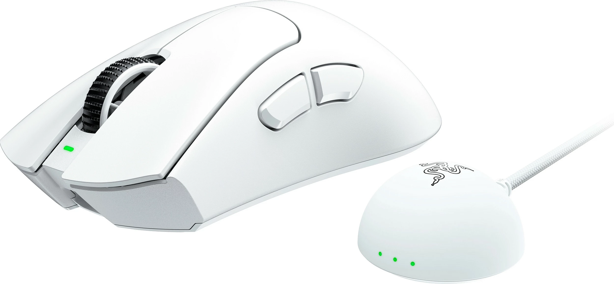 Maus Razer Deathadder V4 Pro i bardhë