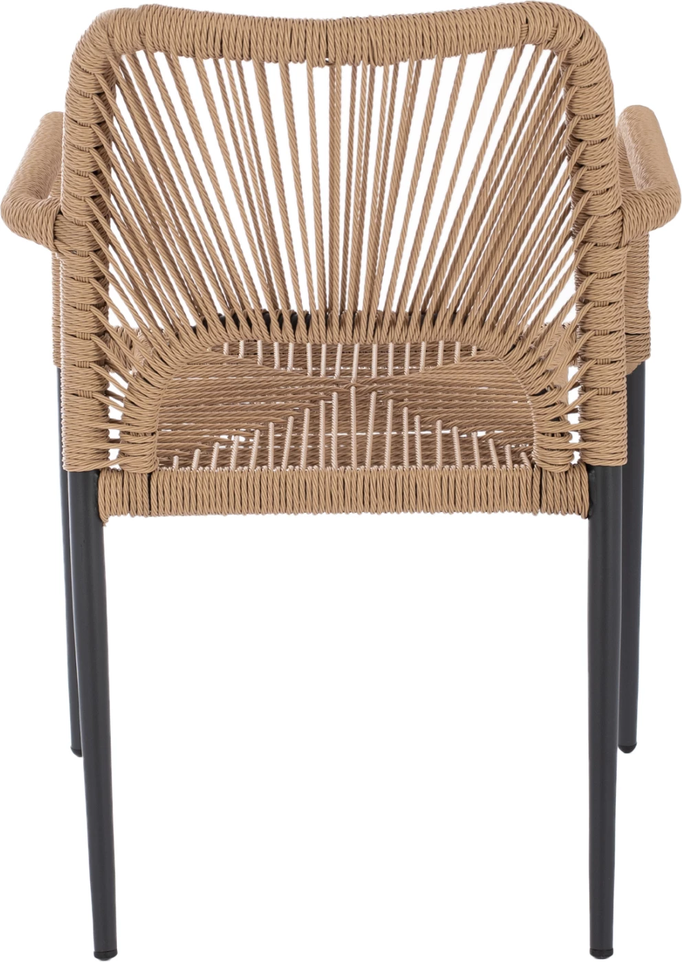 Karrige alumini gri me litar PE bezhë FH5771.02 55x63x82 cm