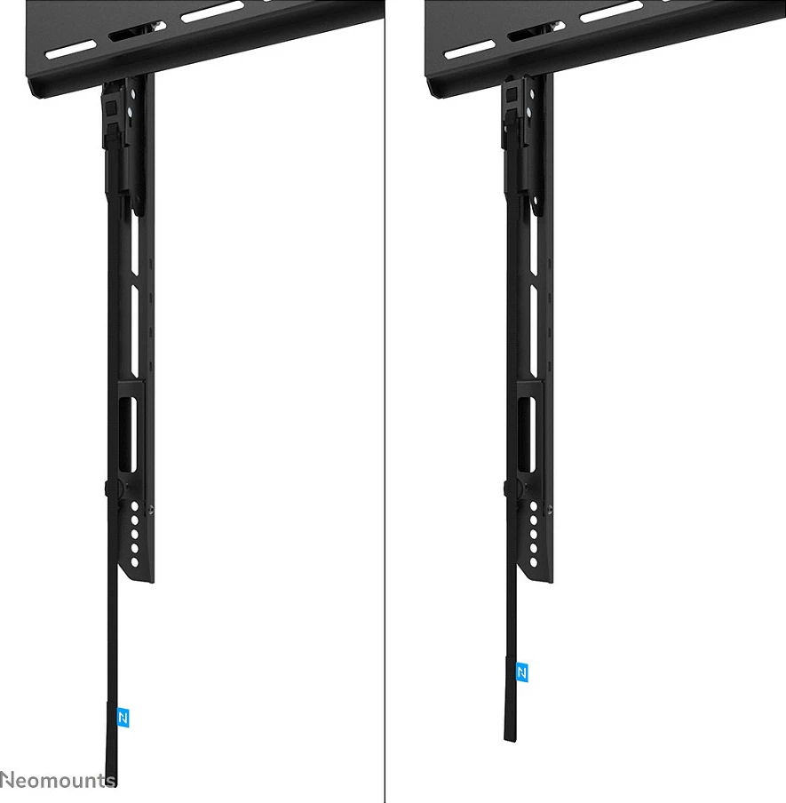 Mbajtës muri për TV Neomounts LEVEL-750, 43-98", VESA 800x600, 125kg, i zi
