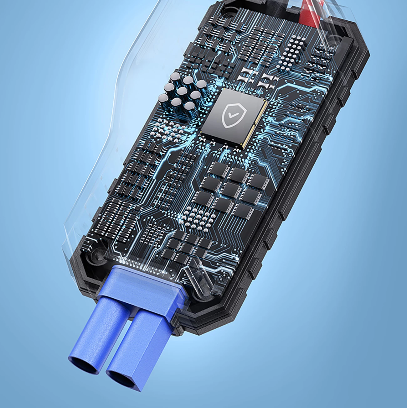 Jump starter Baseus Super Energy BS-CH013 4n1 me kompresor, powerbank 6000mAh, dritë LED, e zezë