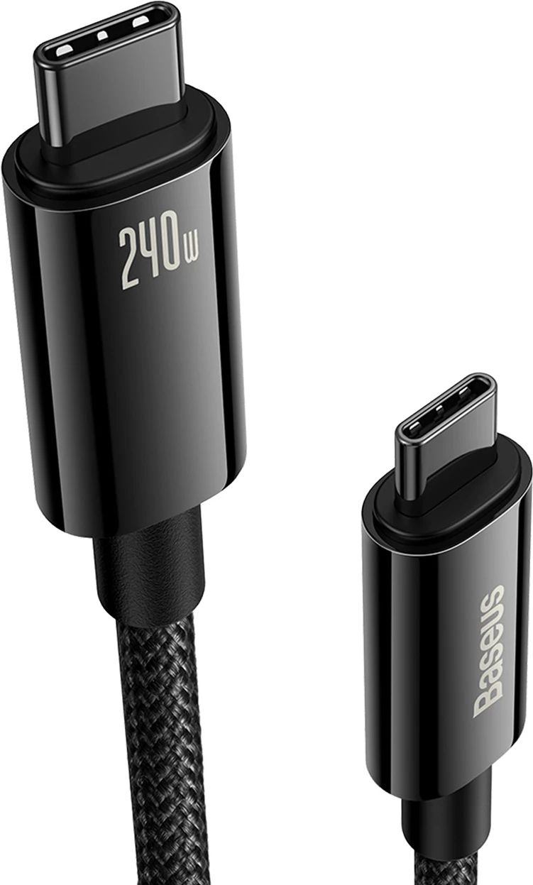 Kabllo USB-C në USB-C Baseus CAWJ040101, 2m, 240W, e zezë