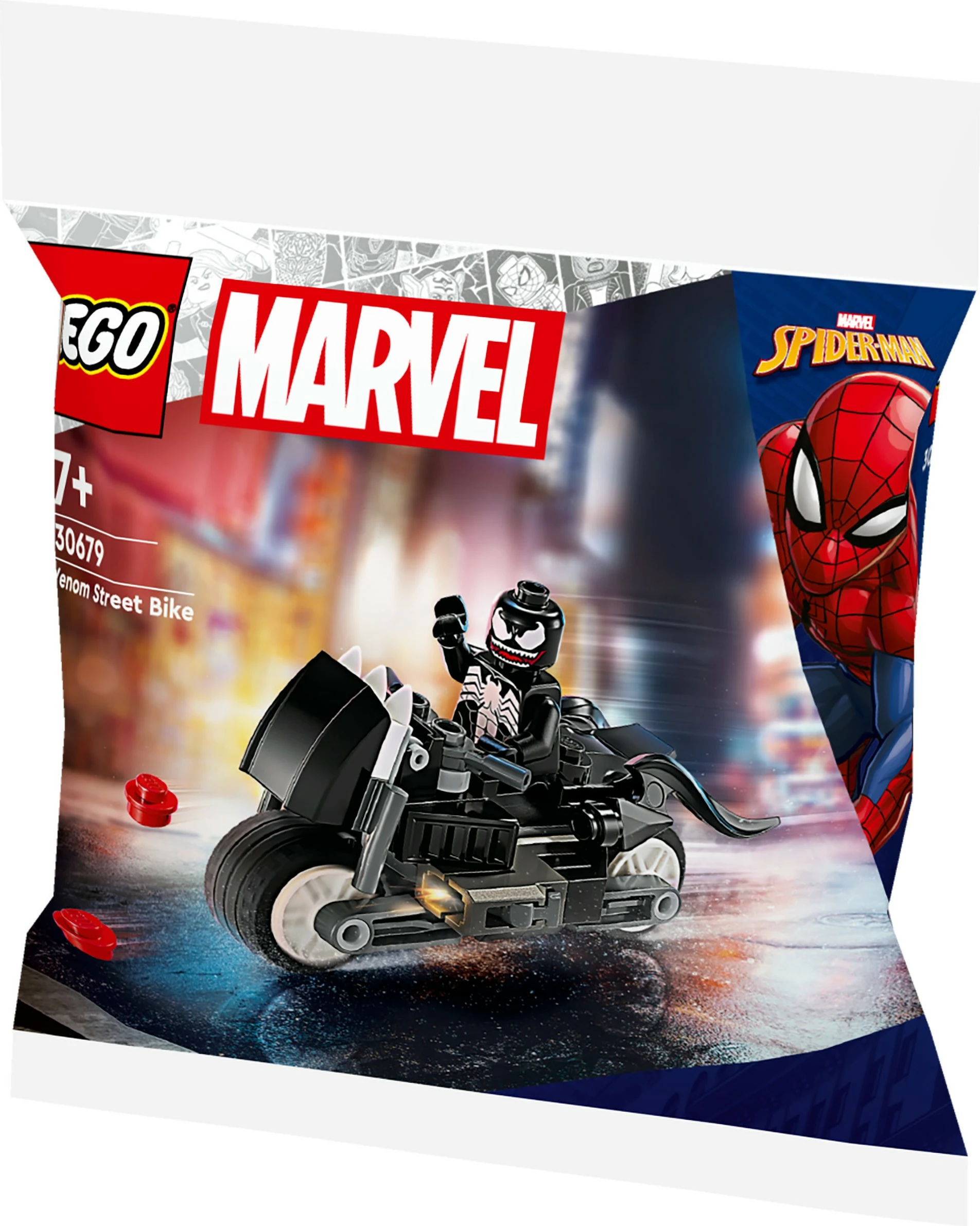 Set ndërtimi LEGO Marvel 30679 Venom Street Bike, multikolor