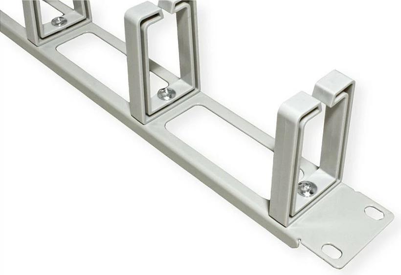 Panel menaxhimi kabllove VALUE 19" 1U, 5 mbajtëse, gri e çelët