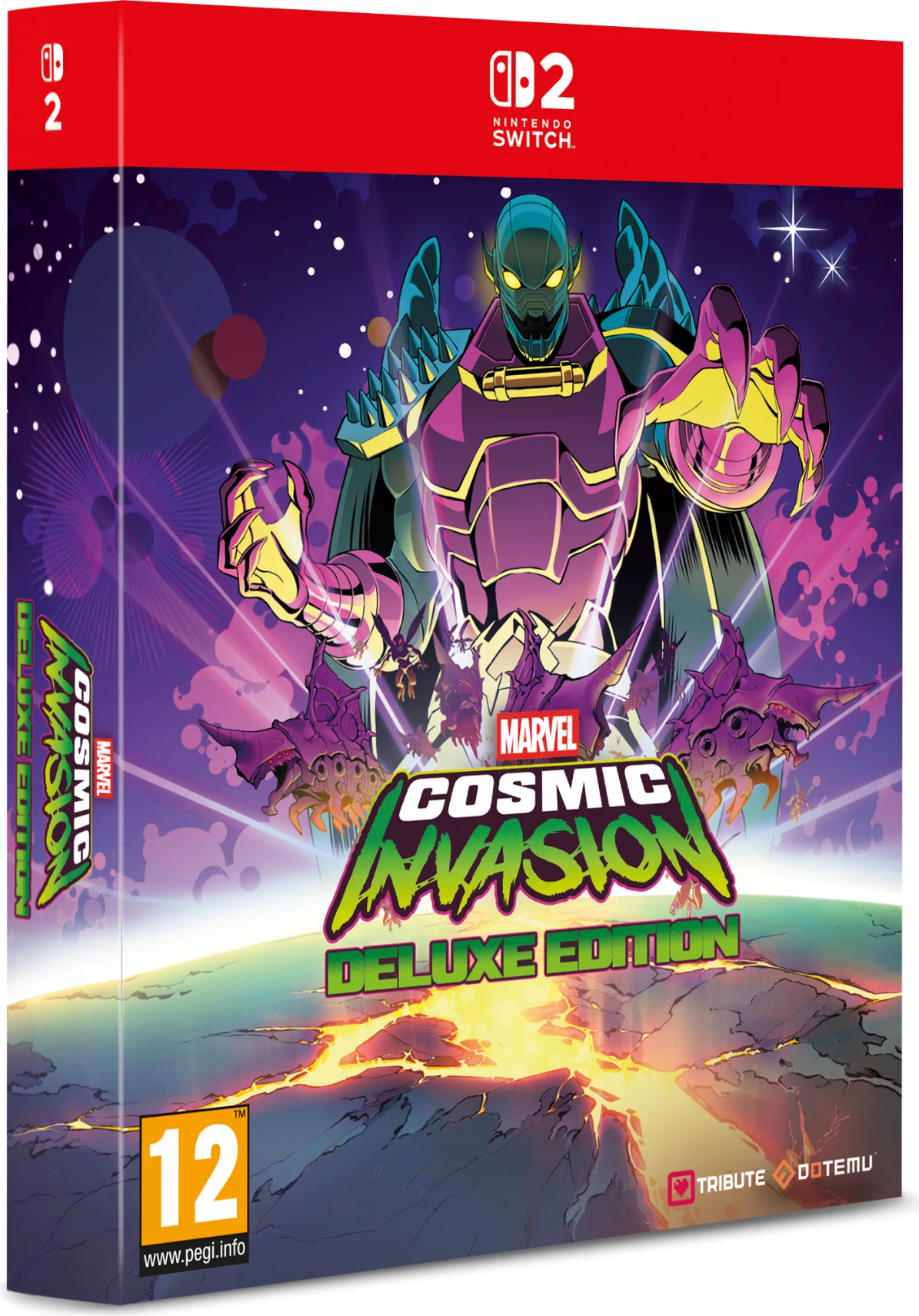 Lojë, Dotemu Marvel Cosmic Invasion Deluxe Edition, për Nintendo Switch 2, set koleksionist (Steelbook + art cards + stickers + poster)