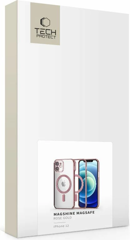 Mbështjellës Tech-Protect MagShine Line MagSafe për iPhone 12, Rozë