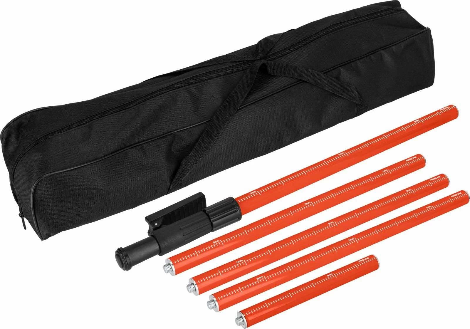 Set shtylle teleskopike me tripod për laser PROLINE 15151, 3.3 m, 5/8\" & 1/4\", 3x60 cm + 1x30 cm, me çantë