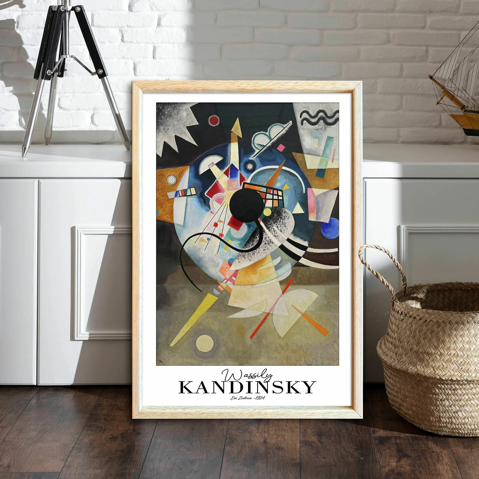 Pikturë dekorative me kornizë, Wallity, 4262AHSKANDINSKY-021, shumëngjyrëshe, 42x62cm
