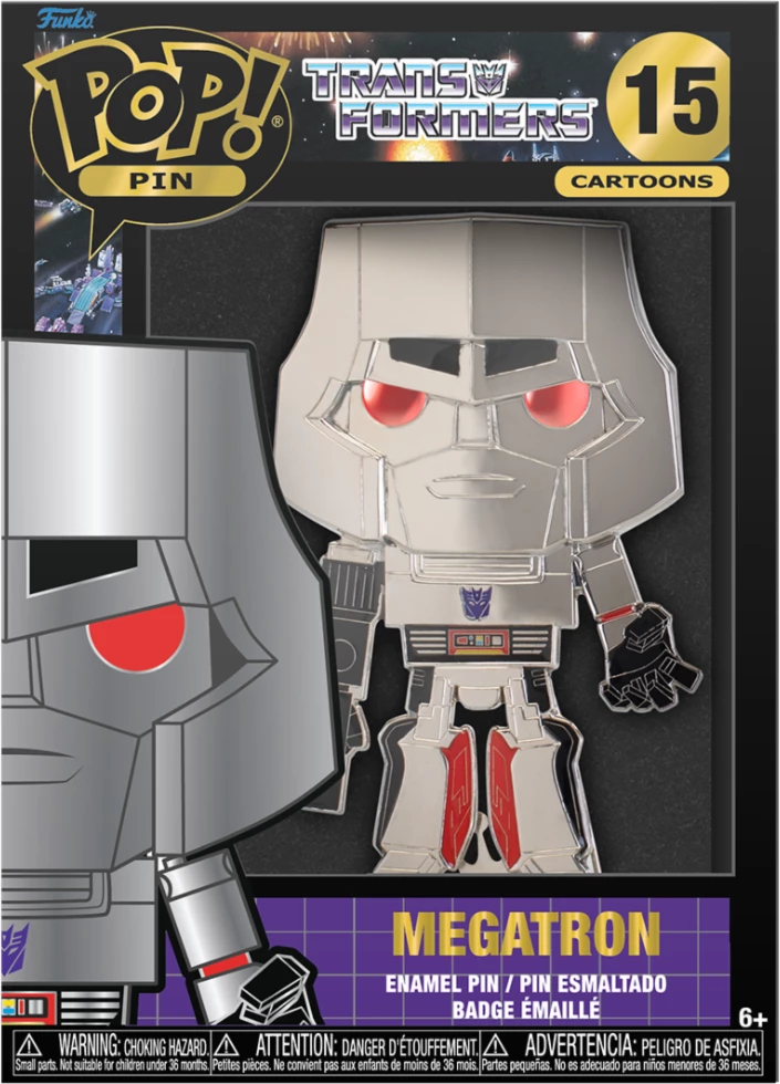 Pin emaili Funko Pop Transformers Megatron #15, gri