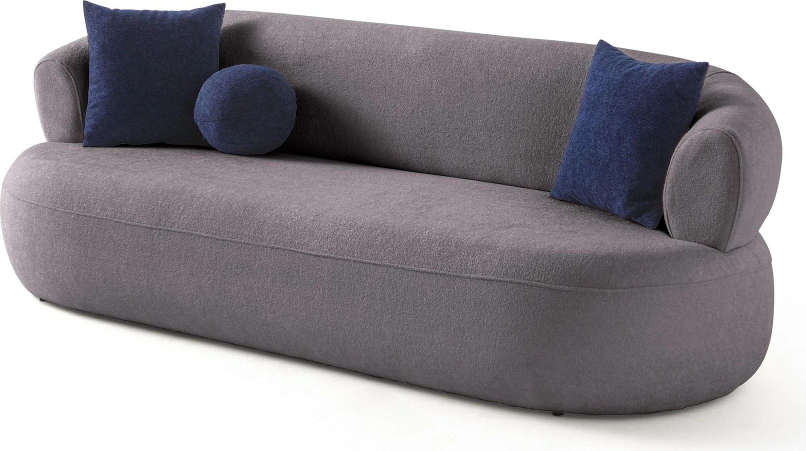 Divan treshe Atelier del Sofa, Roma, ngjyrë gri e errët