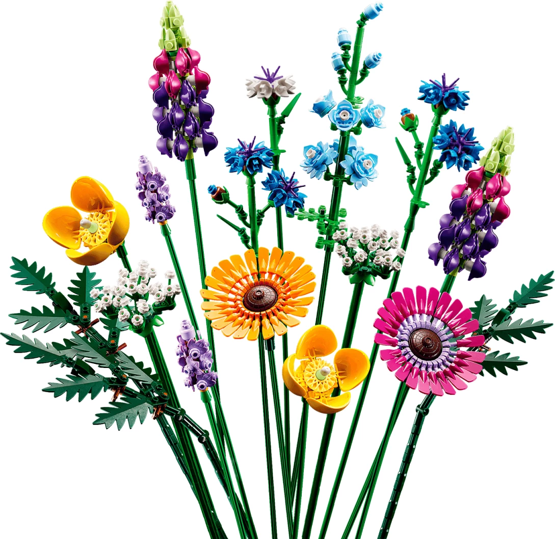 Set ndërtimi LEGO Botanicals Wildflower Bouquet 10313, 939 copë, 18+