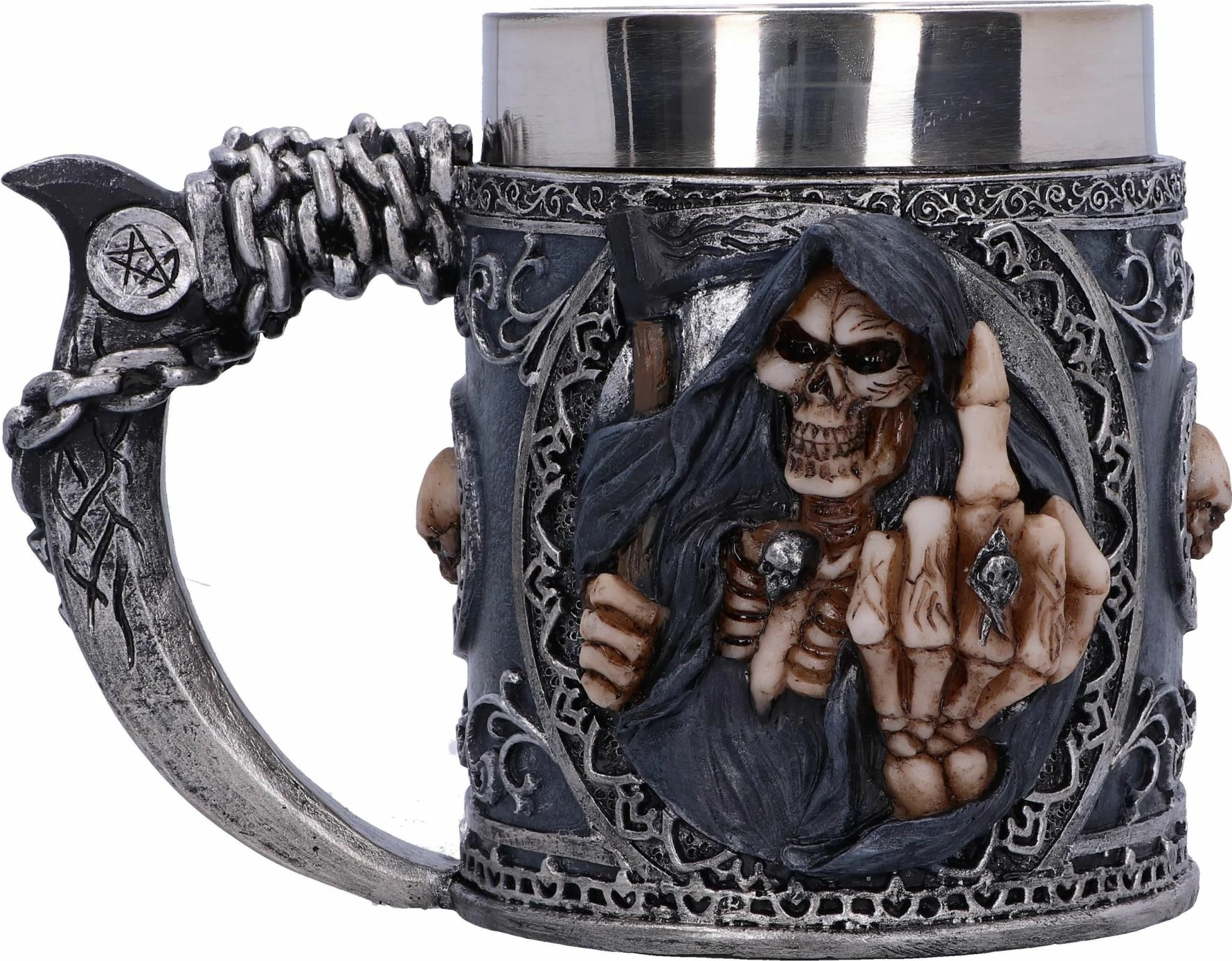 Mug koleksionist NEMESIS NOW Curse, rezinë, i pikturuar me dorë, insert inox