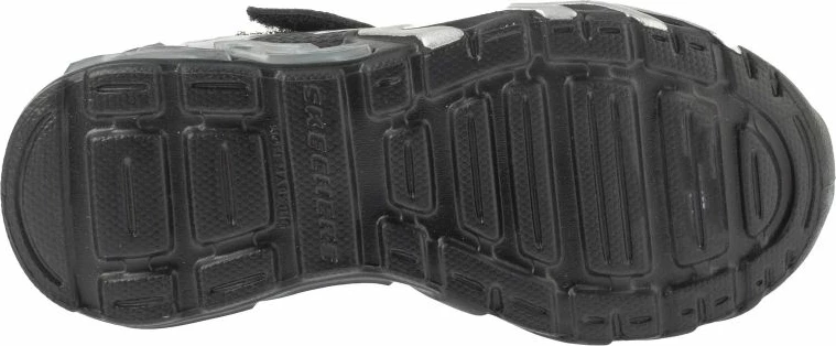 Atlete fëmijësh Skechers S-Lights Flex-Glow Bolt 400138L-BKSL, të zeza