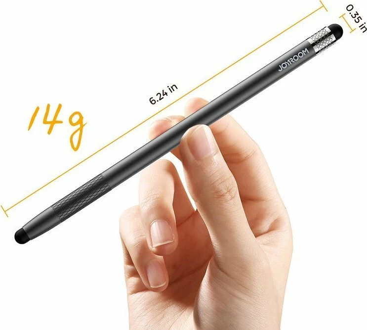 Stilolaps stylus Joyroom JR-DR01 për ekrane kapacitivë, 165 mm, set me 2 maja rezervë, i zi