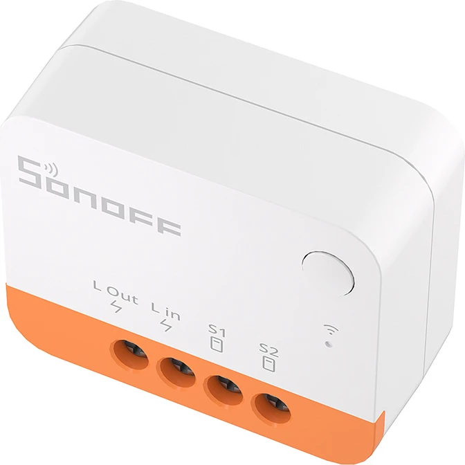 Switch smart Sonoff ZBMINIL2 ZigBee 3.0 mini 6A 100-240V bardhë/portokalli