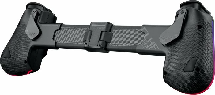 Kontroller gaming Asus ROG Tessen 90GC01D0-BGP000, USB-C për Android, palosshëm, 20 butona, 2 analoge, me ndriçim, me mbajtëse telefoni, e zezë/gri