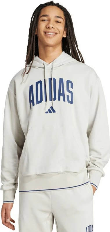 Duks me kapuç për meshkuj adidas, gri