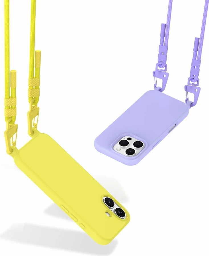 Mbështjellës Tech-Protect MagNecklace për iPhone 14 Pro, MagSafe, Violet me litar