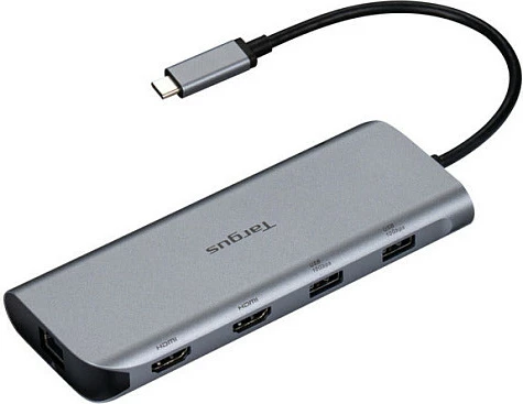 Docking station USB-C Targus Dual HDMI 4K, 140W PD, Gri