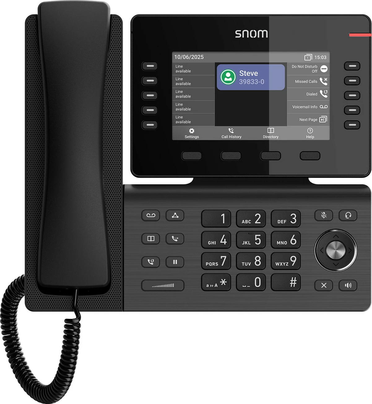 Telefon IP Snom D815WB, ekran 5", Wi‑Fi, Bluetooth, PoE, i zi