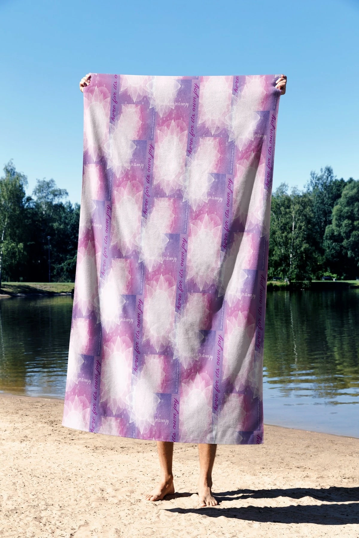 Peshqir plazhi Mijolnir, Yoga Sunrise, 70x130cm