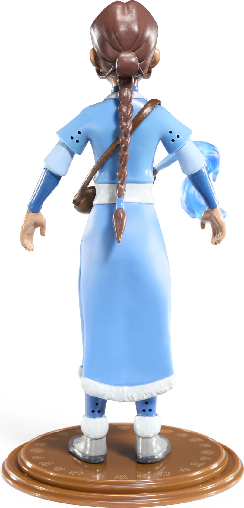 Figurinë koleksionuese Noble Collection Bendyfigs Katara 18 cm, blu, me stand