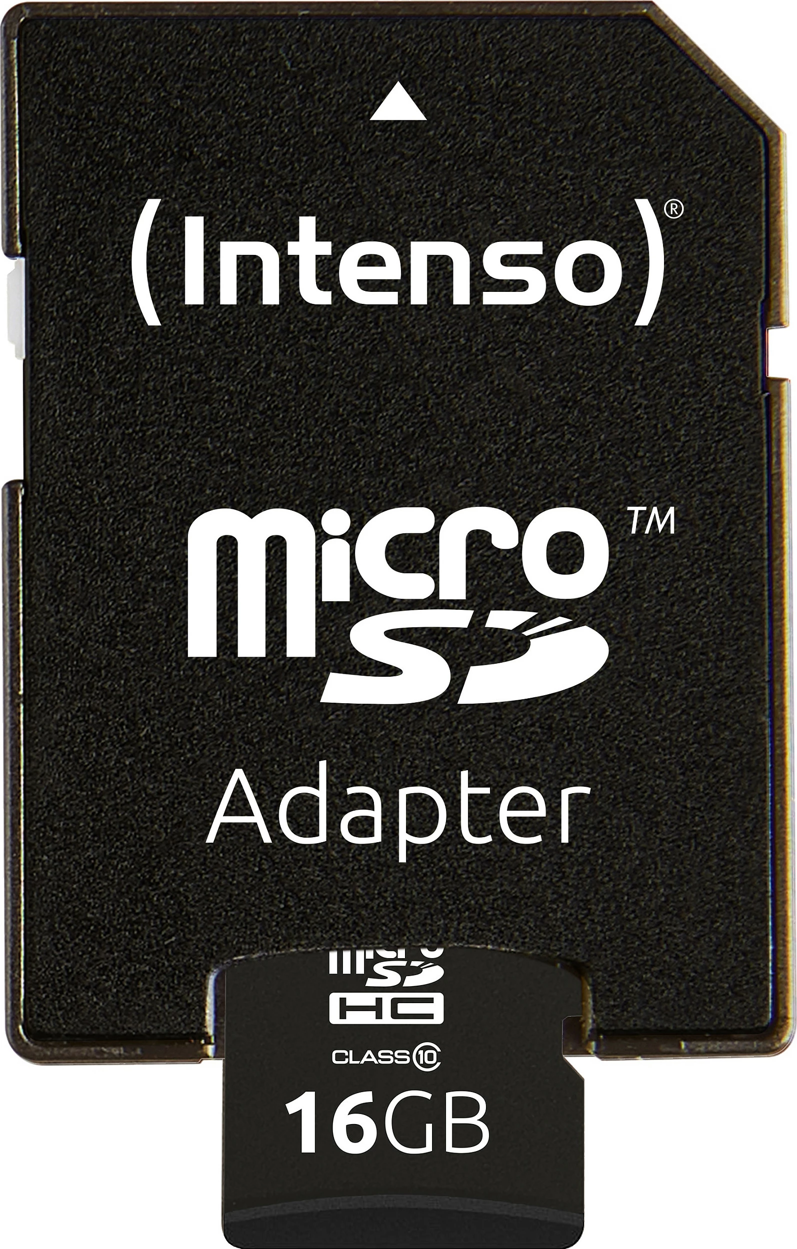 Kartelë memorje Intenso microSDHC 16GB, Class 10, 20MB/s, me adapter SD, e zezë