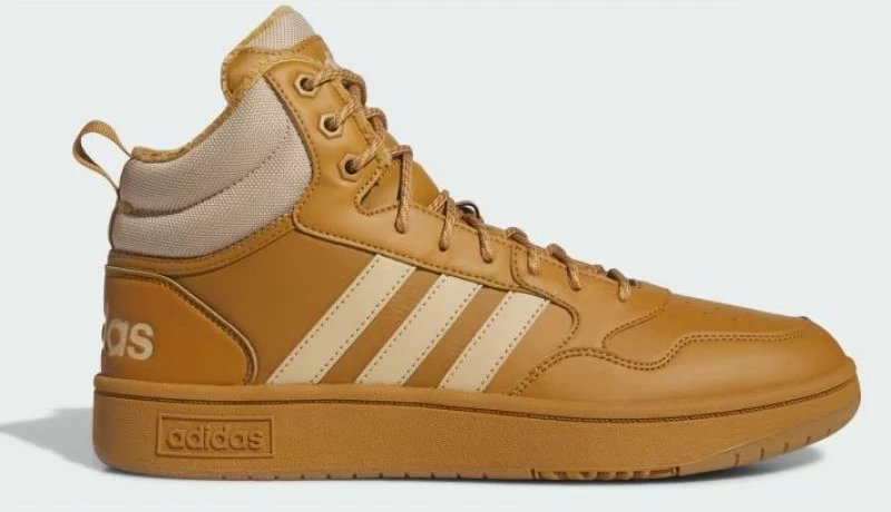 Atlete për meshkuj adidas Hoops 3.0 Mid, ngjyrë kafe [Madhësia: 45 1/3]