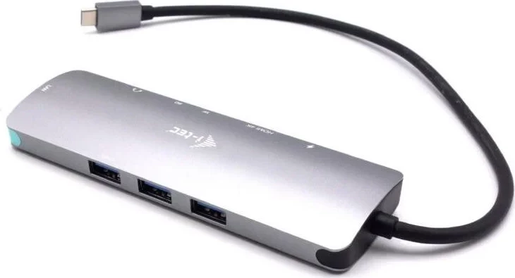 Stacion docking i-tec USB-C Metal Nano, 1x HDMI 4K, LAN, Audio, Lexues kartash, Power Delivery 100W, Ngjyrë grafit